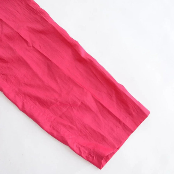 Vintage TanJay 80's Neon Pink Floral Lined  Button Up Two Piece Tracksuit M - Picture 13 of 15